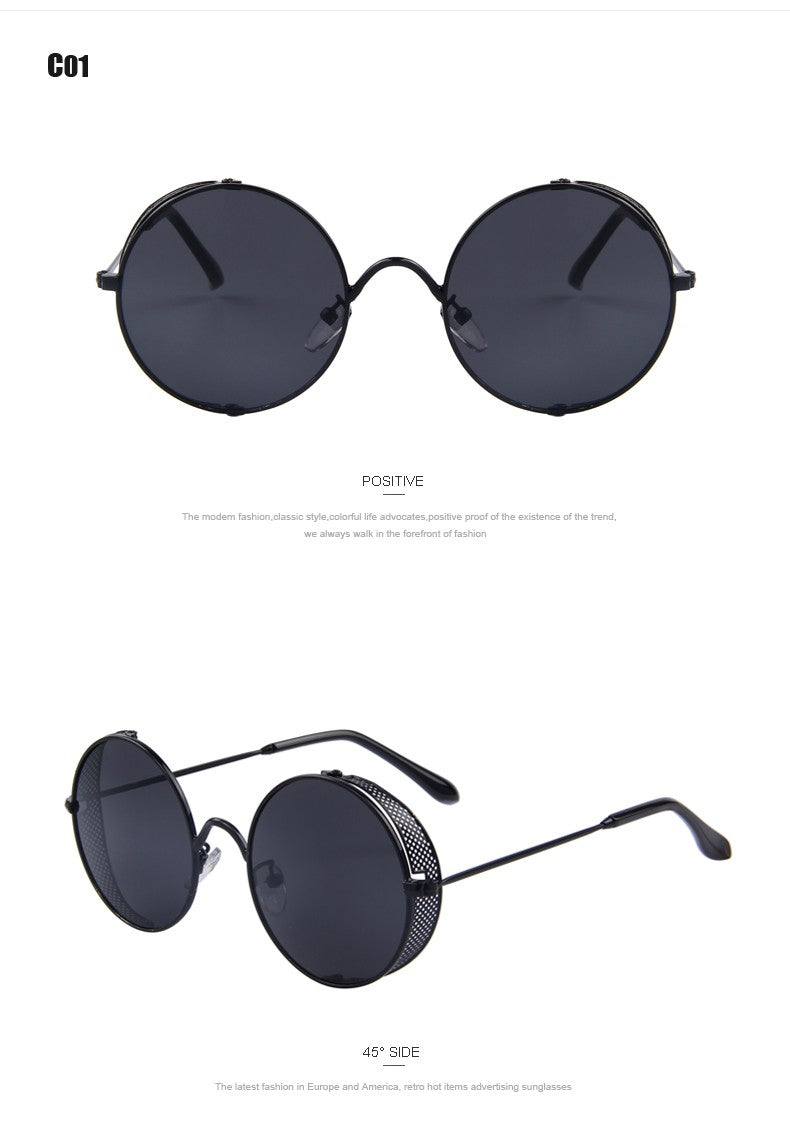 Classic Round Steampunk Sunglasses (9 color) MSP676