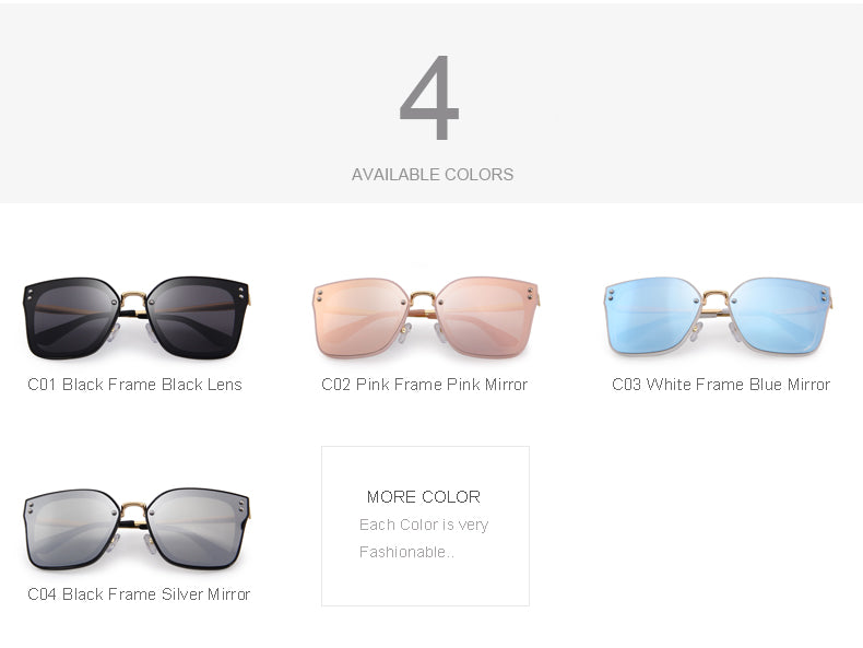 Oversized Polarized Sunglasses (4 color) S6159