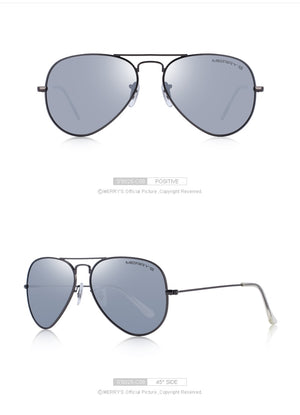 Classic Pilot Polarized Sunglasses S8025