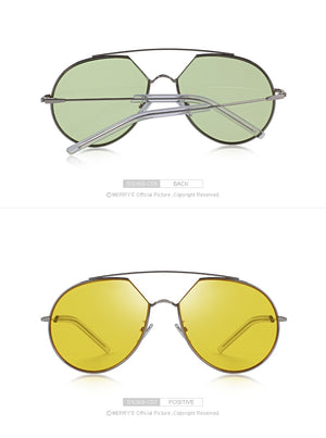 Twin-Beams Frame Sun Glasses Metal Temple (9 color) S6368