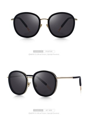 Oval Frame Sunglasses Metal Temple (6 color) S6369