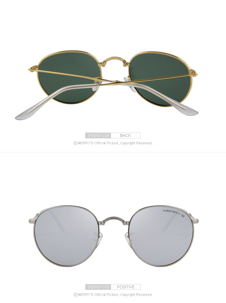Retro Oval Folded Sunglasses (6 color) S'8093