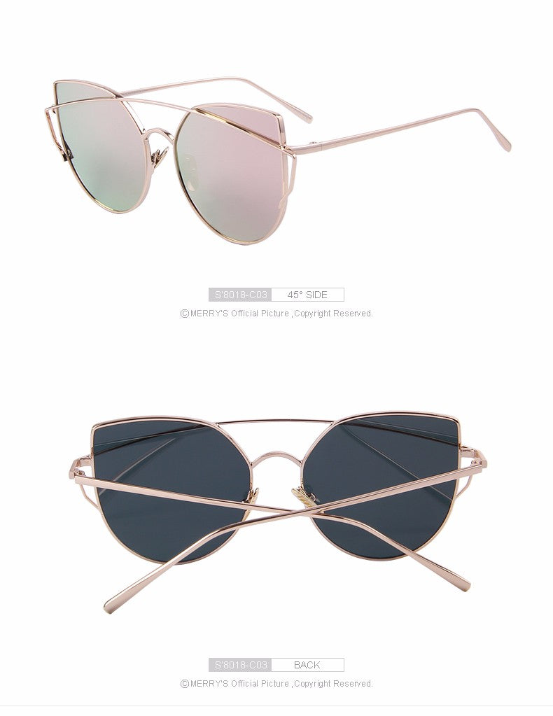 Cat Eye Twin-Beams Polarized Sunglasses(8 color) S8018