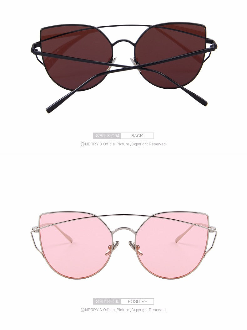 Cat Eye Twin-Beams Polarized Sunglasses(8 color) S8018