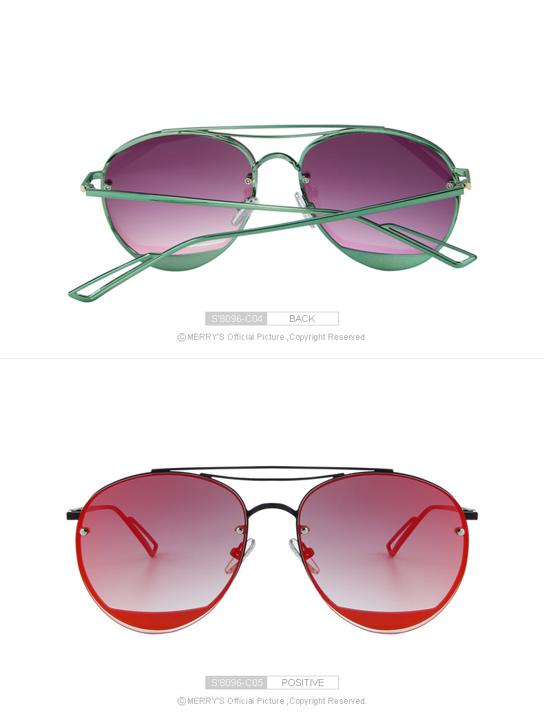 Twin Beam Rimless Sunglasses (9 color) S8096