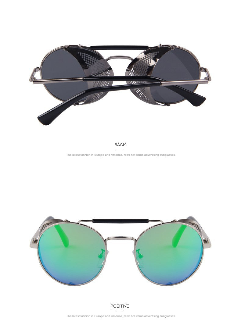 Retro Design Round Steampunk Sun glasses (6 color) MSP592