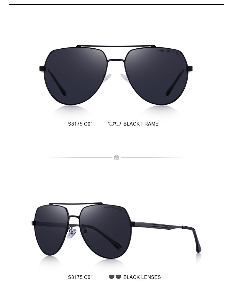 Aviation Frame HD Polarized Sunglasses S8175