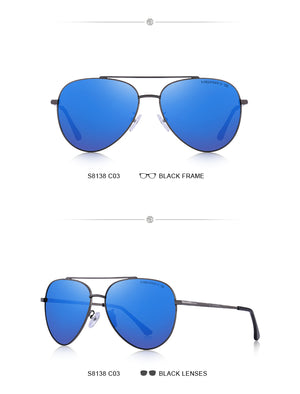 Classic Pilot Polarized Sunglasses S8138