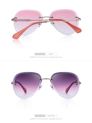 Rimless Pilot Sunglasses Gradient Lens (6 color) S6121