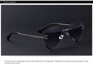 Rimless Pilot Sunglasses Gradient Lens (6 color) S6121