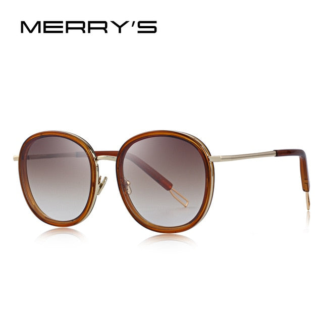 Oval Frame Sunglasses Metal Temple (6 color) S6369