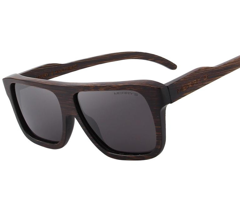 Square Wooden Polarized Sun Glasses (6 color)S5066