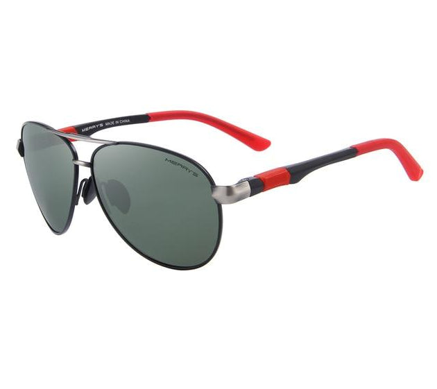 Alloy Frame Spring Legs Polarized Sunglasses(4 color) S8404