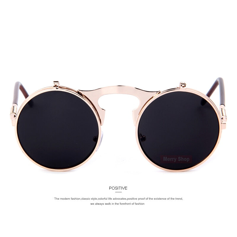 Steampunk Retro Circle  Sunglasses (5 color) MSP383