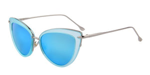 Cat Eye Oval Alloy Frame Sunglasses (7 color) MSP557