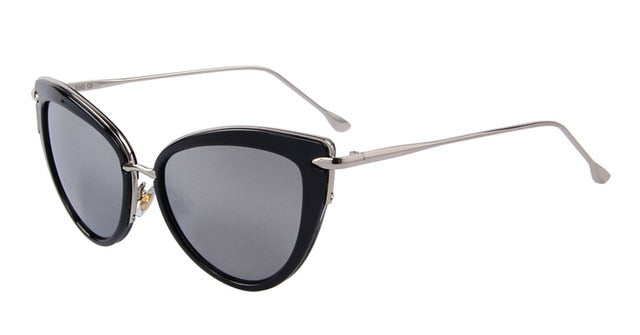 Cat Eye Oval Alloy Frame Sunglasses (7 color) MSP557