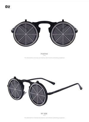 Steam Punk Gothic Vintage Clamshell Sunglasses (16 color) MSP680