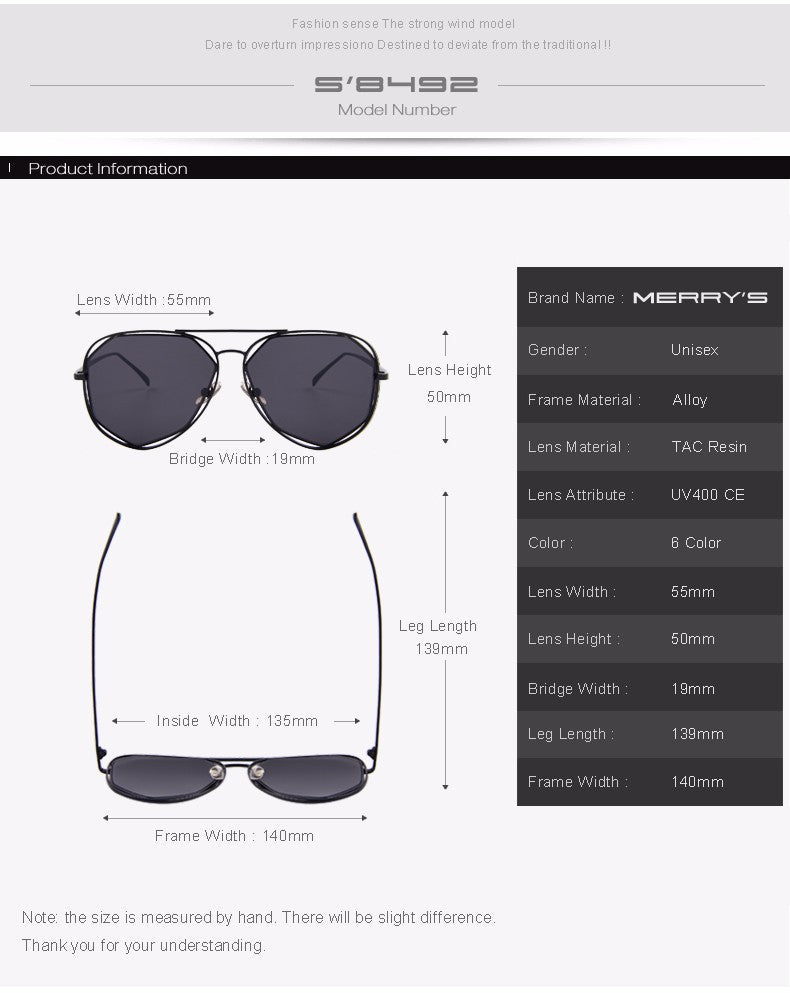 Twin-Beams Coating Mirror Flat Panel Lens Summer Shades (6 color) S'8492