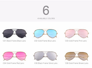 Twin-Beams Coating Mirror Flat Panel Lens Summer Shades (6 color) S'8492