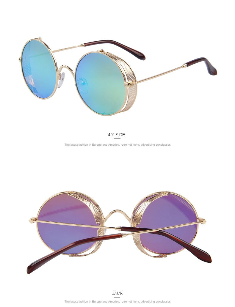 Classic Round Steampunk Sunglasses (9 color) MSP676