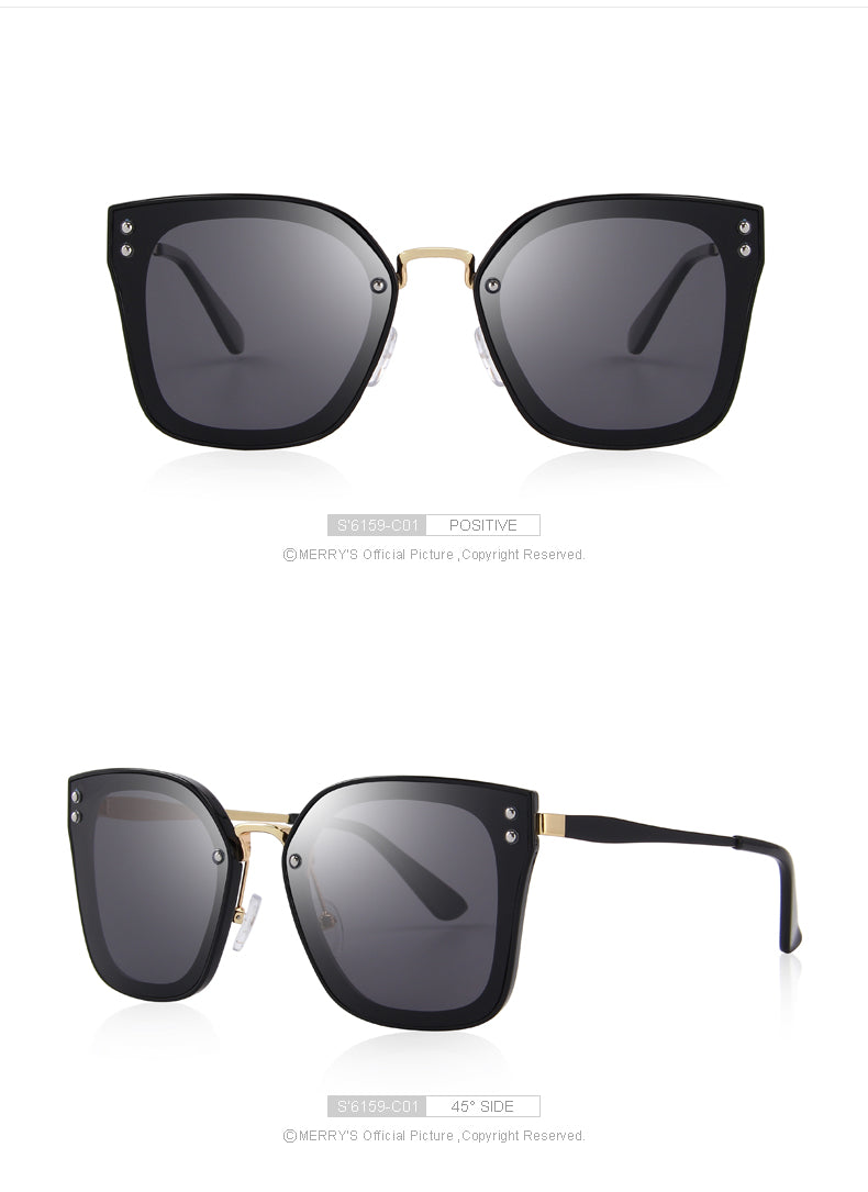 Oversized Polarized Sunglasses (4 color) S6159