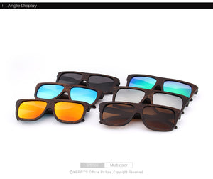 Square Wooden Polarized Sun Glasses (6 color)S5066