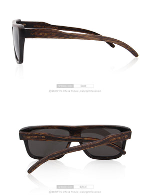 Square Wooden Polarized Sun Glasses (6 color)S5066