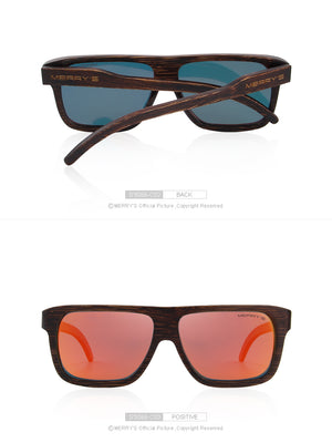 Square Wooden Polarized Sun Glasses (6 color)S5066