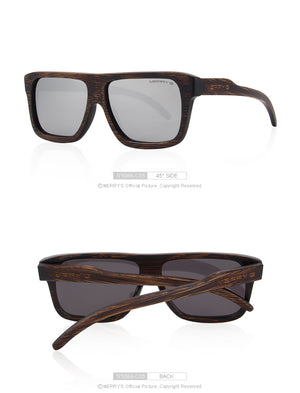 Square Wooden Polarized Sun Glasses (6 color)S5066