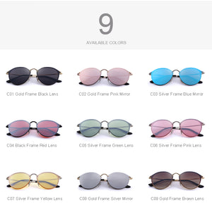 Retro Oval Sunglasses (9 color) S6308