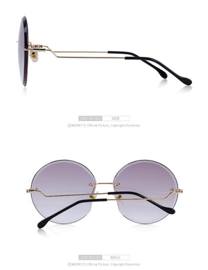 Rimless Round Sunglasses Gradient Lens (7 color) S6116