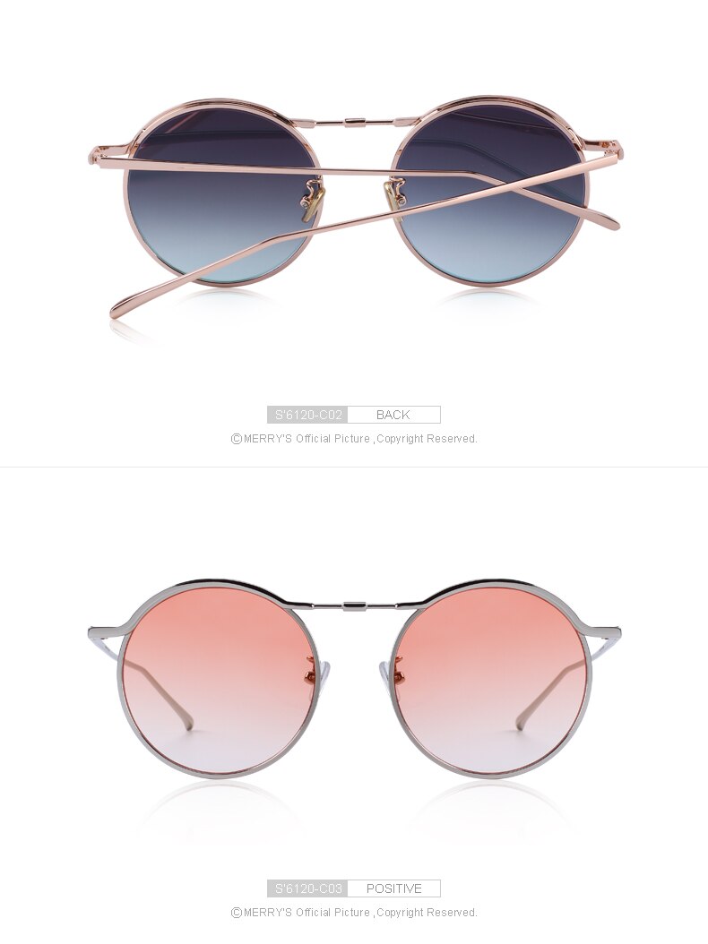 Round Brand Designer Sunglasses (6 color) S6120