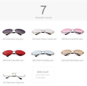 Rimless Cat Eye Sunglasses Gradient Lens (7 color) S6158