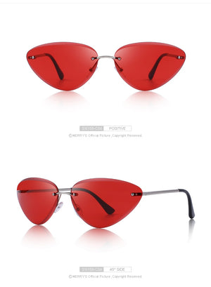 Rimless Cat Eye Sunglasses Gradient Lens (7 color) S6158