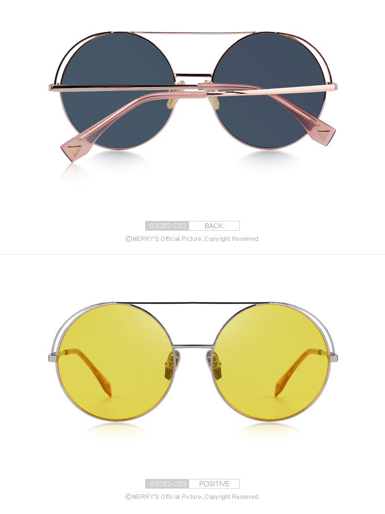 Classic Round Sunglasses Double Bridges (8 color) S6282