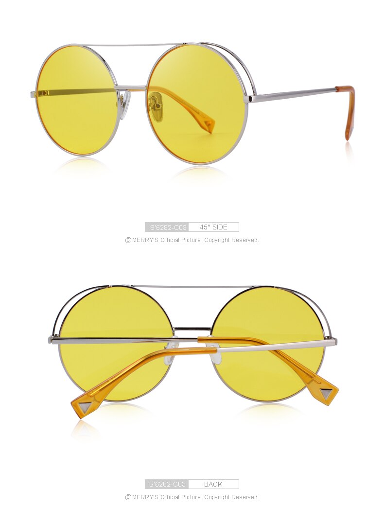 Classic Round Sunglasses Double Bridges (8 color) S6282