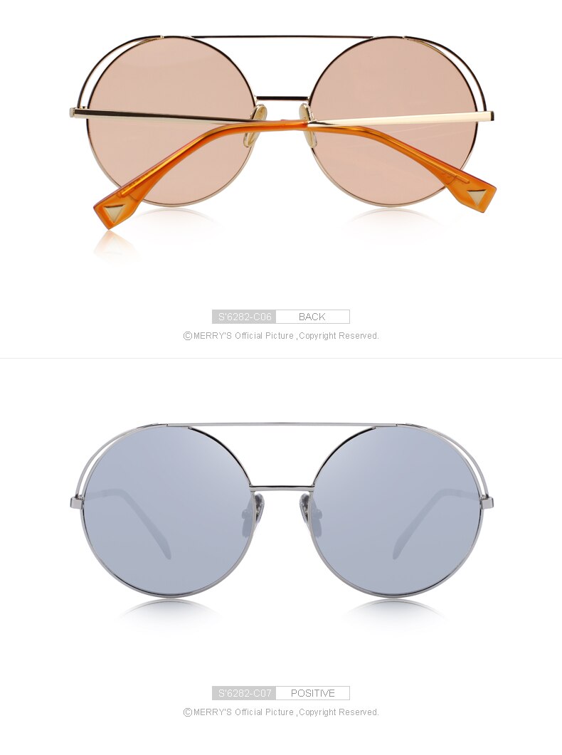 Classic Round Sunglasses Double Bridges (8 color) S6282