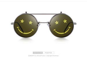 Vintage Steampunk Metal Frame Unisex Double Layer Smile (6 color) S'6172