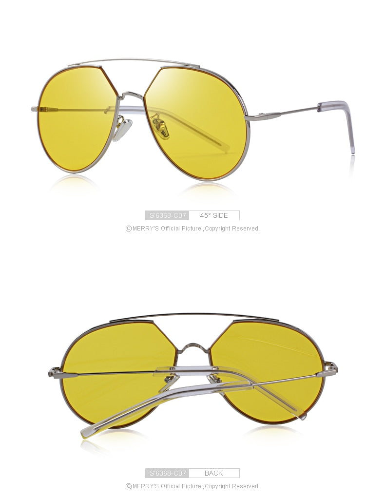 Twin-Beams Frame Sun Glasses Metal Temple (9 color) S6368