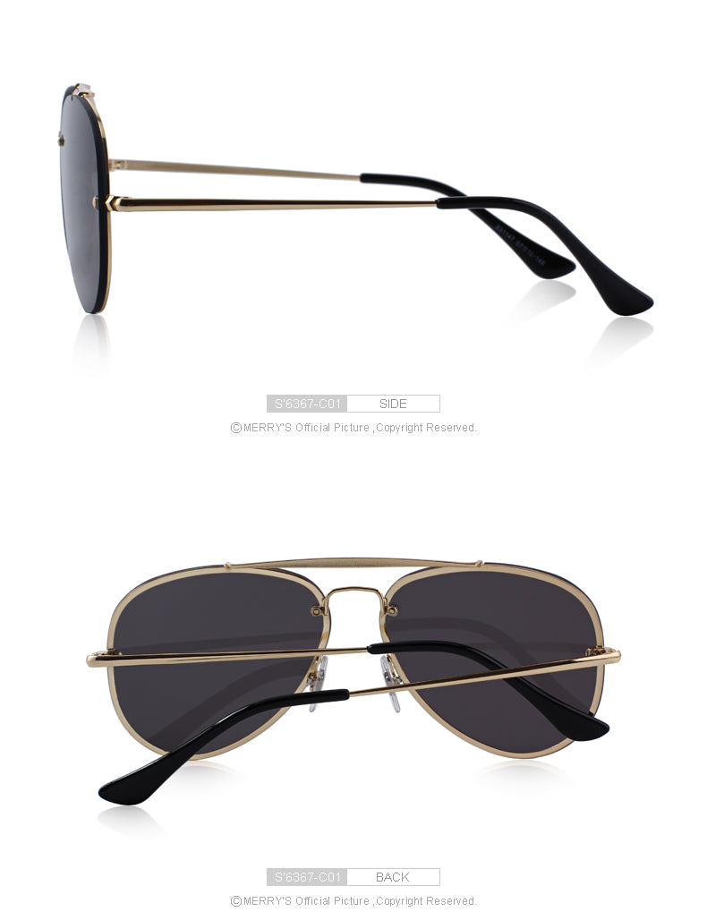 Twin-Beams Frame Sun Glasses Metal Temple (8 color) S6367