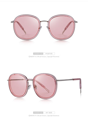 Oval Frame Sunglasses Metal Temple (6 color) S6369