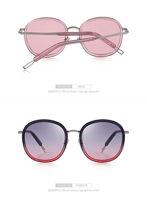 Oval Frame Sunglasses Metal Temple (6 color) S6369