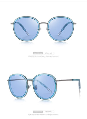 Oval Frame Sunglasses Metal Temple (6 color) S6369