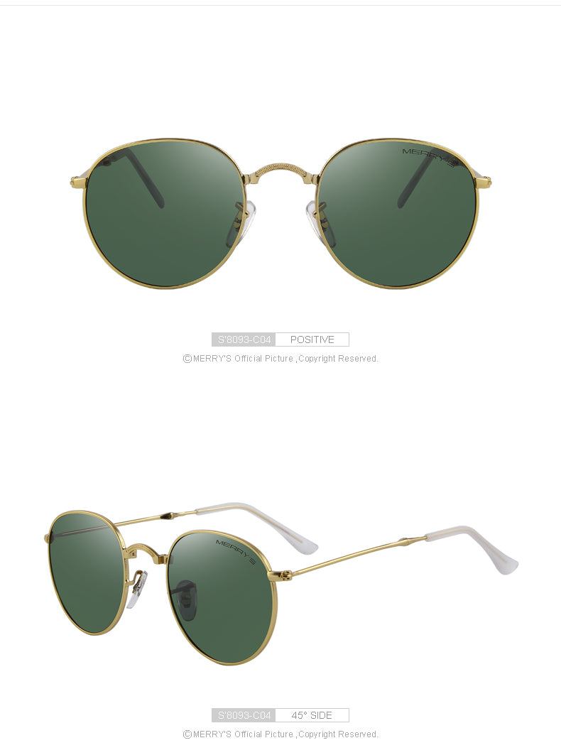 Retro Oval Folded Sunglasses (6 color) S'8093