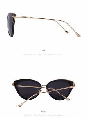 Cat Eye Oval Alloy Frame Sunglasses (7 color) MSP557