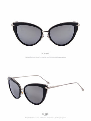 Cat Eye Oval Alloy Frame Sunglasses (7 color) MSP557