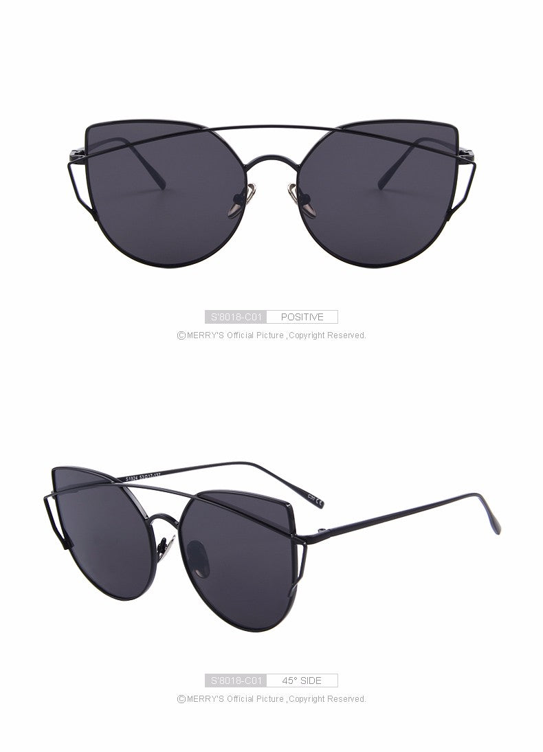 Cat Eye Twin-Beams Polarized Sunglasses(8 color) S8018