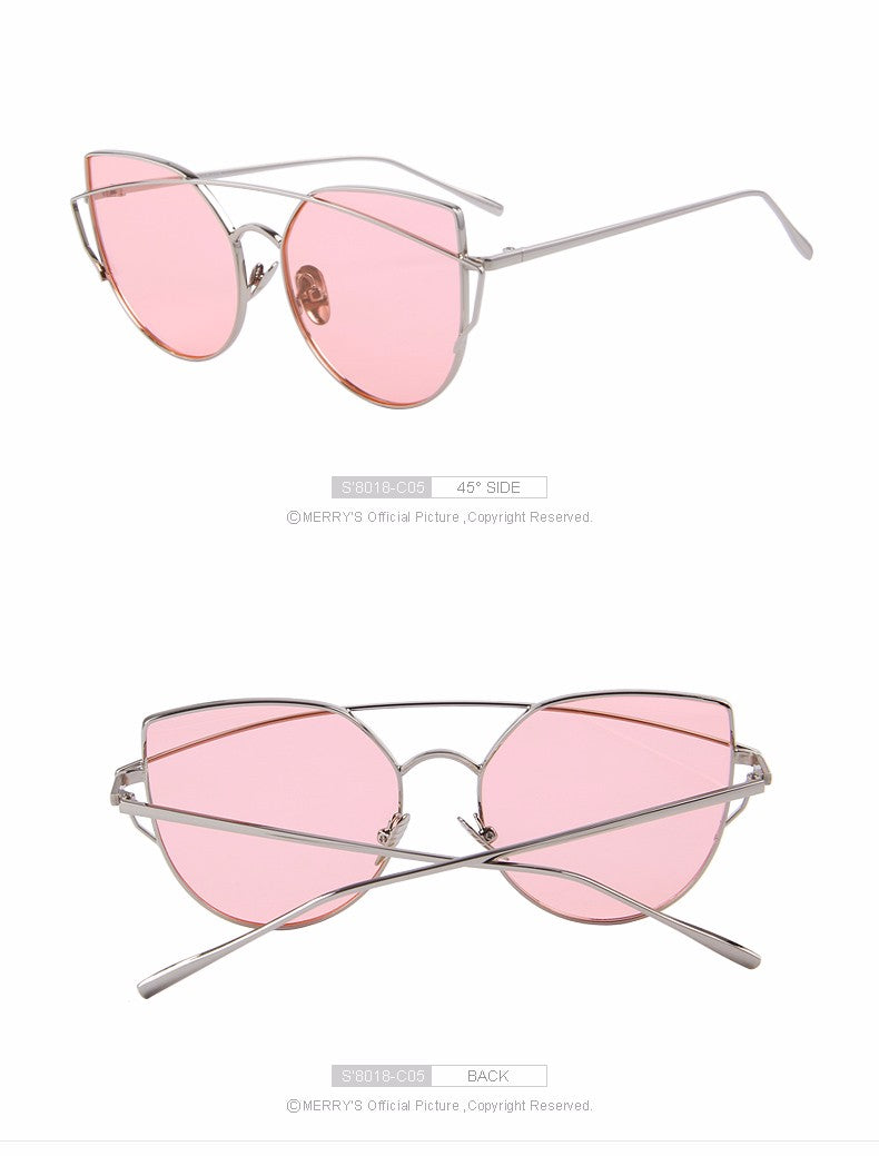 Cat Eye Twin-Beams Polarized Sunglasses(8 color) S8018