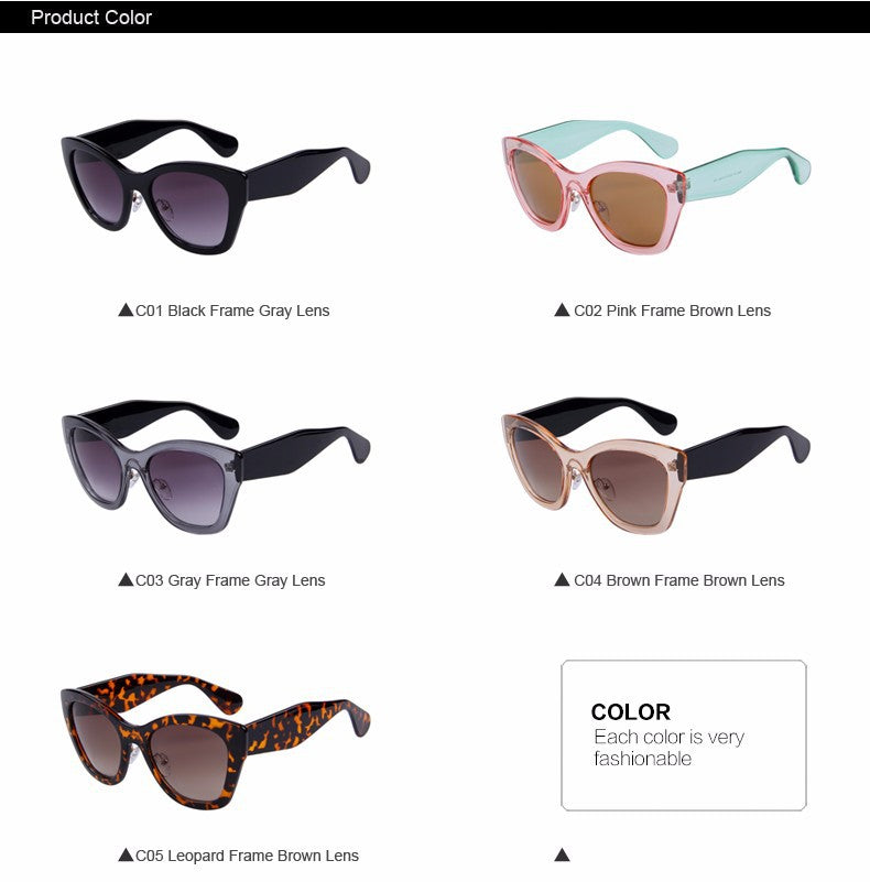 Cat Eye Sunglasses (5 color) MSP512