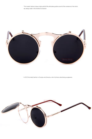 Steampunk Retro Circle  Sunglasses (5 color) MSP383